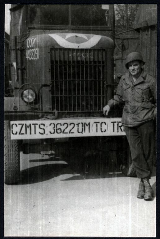 Louis with one of his tanker trucks. Related to Louis L'Amour's Lost Treasures Volume II story STAN DUVAL