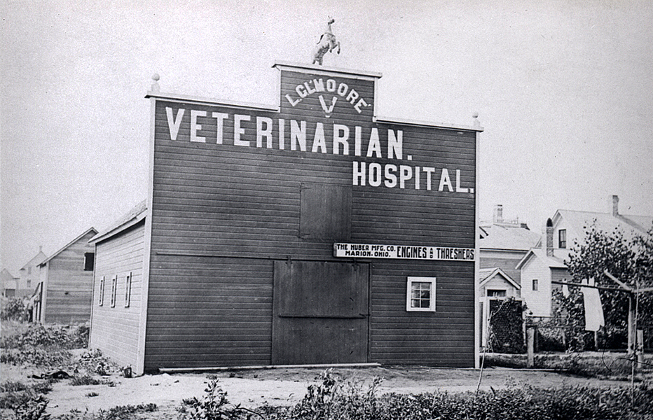 Veterinary Hospital behind the LaMoore house. Related to Louis L'Amour's Lost Treasures Volume 1 SAMSARA.