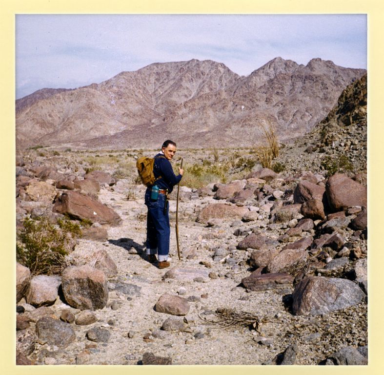 Louis hiking near LA Quinta, CA.