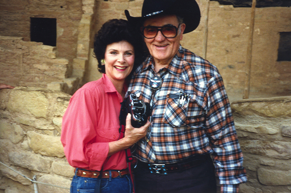  Louis and Kathy L'Amour at Mesa Verde National Park.