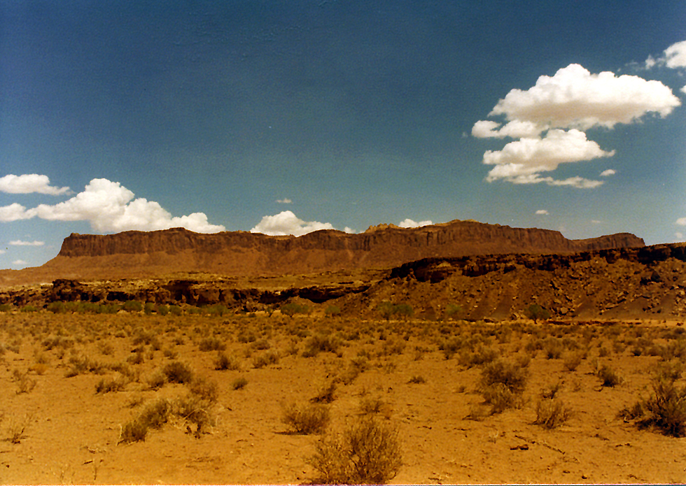 Scouting No Man's Mesa for the novel HAUNTED MESA.