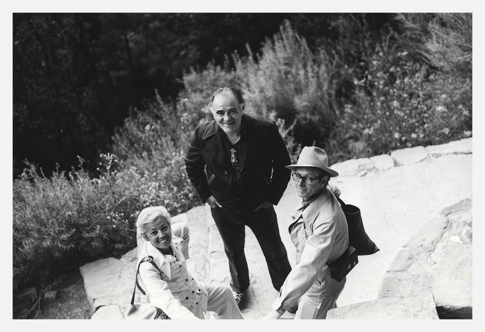 Louis with friends Magda and John McHale, the original 'Power Couple' of the post WWII art world. In addition to creating the term 'Pop Art' their honors and accomplishments are so massive we must link you to their wikipedia pages. (https://en.wikipedia.org/wiki/John_McHale_(artist) & (https://en.wikipedia.org/wiki/Magda_Cordell_McHale) Magda McHale.