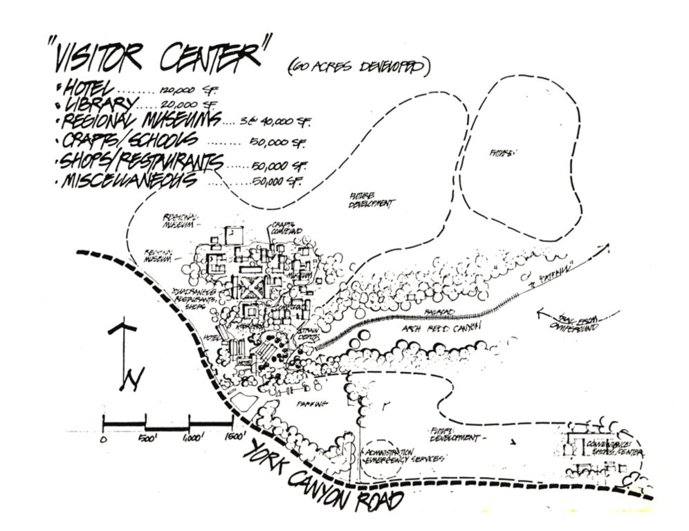 SHALAKO Western theme park - The development was intended to include a Museum, Western Village, Movie Lot, and a replica of an Anasazi Pueblo.